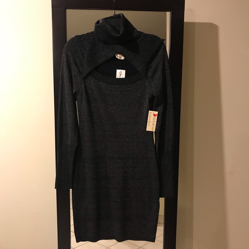Sweater Dress with Sexy Keyhole Neckline!
